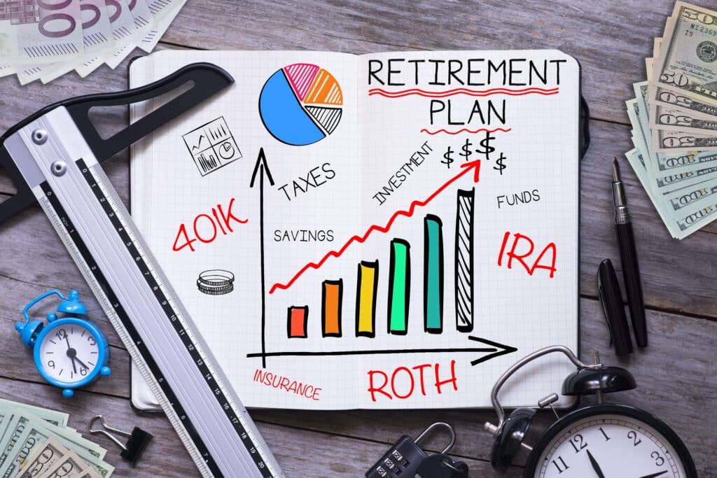 Illustration of a retirement plan.